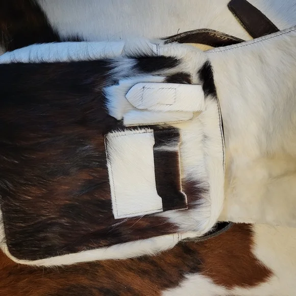 Y2K Vintage cowhide cross body bag - Picture 2 of 6